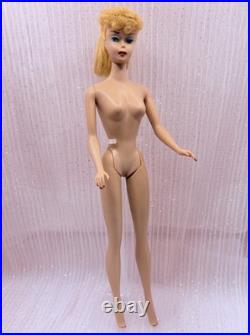 Vintage Mattel Blonde Ponytail #5 Barbie Restored Lips/ Brows, Please read