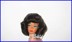Vintage Mattel Japan Htf Barbie Doll Side Part Brunette American Girl Style Wig