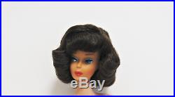 Vintage Mattel Japan Htf Barbie Doll Side Part Brunette American Girl Style Wig
