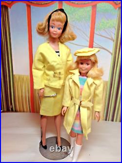 Vintage Mattel Midge with blonde Skooter Bright Spring Outfits Think Spring