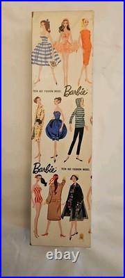 Vintage Mattel ORIGINAL 1959 #3 Ponytail Barbie Doll #850 Teeanage Fashion WithBOX