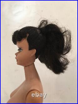 Vintage Mattel Ponytail Barbie Brunette Doll #2 1959 Vtg Original Japan