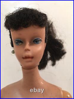 Vintage Mattel Ponytail Barbie Brunette Doll #2 1959 Vtg Original Japan