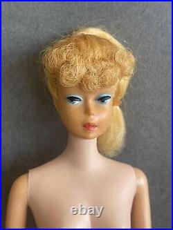 Vintage Mattel Ponytail Barbie Doll 850 Original Swimsuit