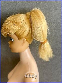 Vintage Mattel Ponytail Barbie Doll 850 Original Swimsuit