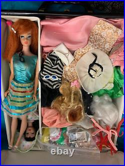 Vintage Mattel TLC Lot (Queen/Ponytail Barbie #3/4 Blue Liner OSS) Clothes Plus