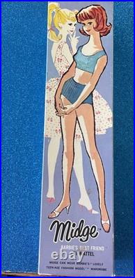 Vintage Midge 1962 Barbie Strawberry Blonde with Original Swim Suit/BOX