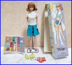 Vintage Midge Doll Brown Hair Barbie's Friends 1962 With Box