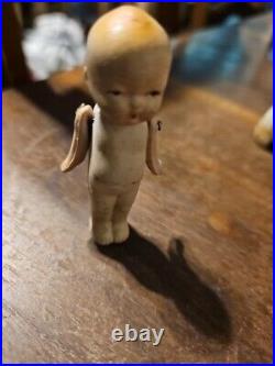 Vintage Miniature Japanese Kewpie Doll With Moveable Arms