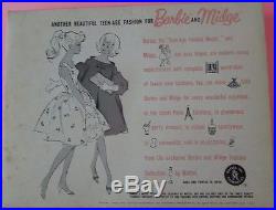Vintage Mint NRFB MOC Mattel Barbie & Midge Fashion #821 Barbie In Japan