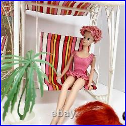 Vintage Miss Barbie 1060 with Box Swing Wigs Plant Near Complete Mattel EUC