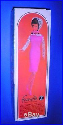 Vintage Mod 1966 Blonde Bendable Leg Francie Barbie 1130 Japan Original Box