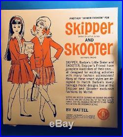 Vintage Mod 1967 Barbie Skipper Skooter Velvet N Lace Outfit TNT Era NRFB Japan