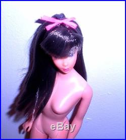 Vintage Mod 1967 Dark Brunette Standard Barbie 1190 TNT Era Japan Mint