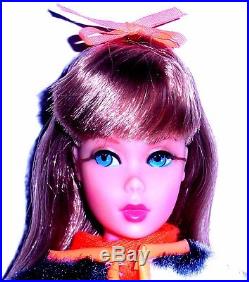 Vintage Mod 1967 Go Go Cocoa Brunette Twist N Turn TNT Barbie 1160 Japan Mint