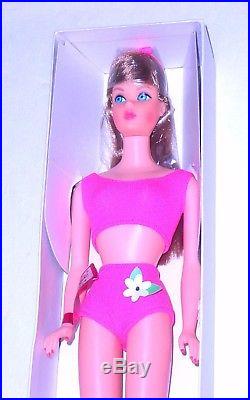 Vintage Mod 1967 Lt. Brunette Standard Barbie 1190 TNT Era NRFB Japan Mint