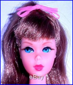 Vintage Mod 1968 Go Go Cocoa Brunette Twist N Turn TNT Barbie 1160 Japan Mint