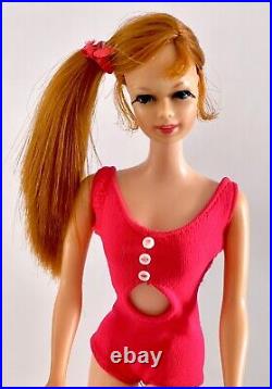 Vintage Mod 1968 Redhead Twist'n Turn Tnt Stacey Barbie Doll Gorgeous