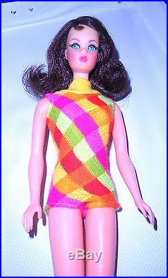 Vintage Mod 1969 Brunette Marlo Thomas Flip Twist N Turn TNT Barbie 1160 Japan