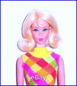 Vintage Mod 1969 Pale Blonde Twist N Turn TNT Marlo Flip Barbie 1160 Japan Mint