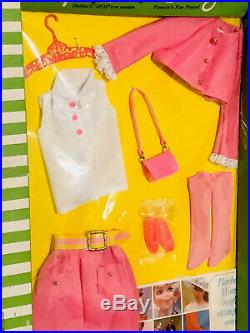 Vintage Mod 1969 TNT Francie Casey Twiggy Pink Sissy Suit Outfit MIB Japan
