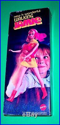 Vintage Mod 1970 SEARS Brunette Walking Jamie Barbie 1132 Japan TNT Era MIB Mint
