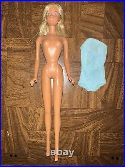 Vintage Mod 1971 Blonde Sun Set Malibu Barbie Fashion Model Doll 1067 Japan