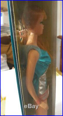 Vintage Mod Barbie #1125 Talking Stacey Red Hair Doll Nrfb 1969 Blue Silver Suit