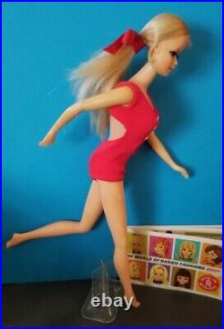 Vintage Mod Era Barbie BLONDE TNT STACEY Doll 1968 in Original Swimsuit withstand