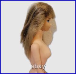 Vintage Mod STANDARD BARBIE CENTER EYES 1971 Straight Leg Doll #1190 Ash Blonde