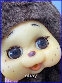 Vintage Monchhichi Sleepy Eyes Monkey Doll Made In Japan Toho Sekiguchi 15 1974