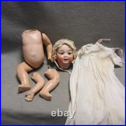 Vintage Morimura Japan Bisque Head Baby Doll Comp Body RESTRING 16 Sleep Eyes