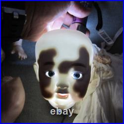 Vintage Morimura Japan Bisque Head Baby Doll Comp Body RESTRING 16 Sleep Eyes
