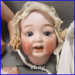 Vintage Morimura Japan Bisque Head Baby Doll Comp Body RESTRING 16 Sleep Eyes