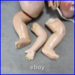 Vintage Morimura Japan Bisque Head Baby Doll Comp Body RESTRING 16 Sleep Eyes