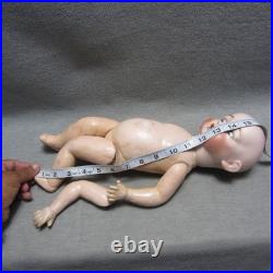 Vintage Morimura Japan Bisque Head Baby Doll Comp Body RESTRING 16 Sleep Eyes