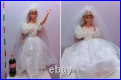 Vintage My Size Barbie Doll Wedding Dress Mattel 1994 38 in
