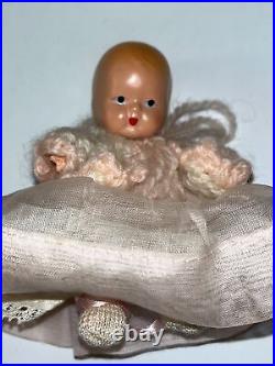 Vintage Nancy Ann Storybook Bisque Baby Doll Hush A Bye Star Hands All Original