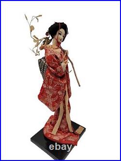 Vintage Nish Fujimusume 17 Geisha Kabuki Drama Scene Spirits Of Wisteria Flower