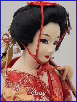 Vintage Nish Fujimusume 17 Geisha Kabuki Drama Scene Spirits Of Wisteria Flower