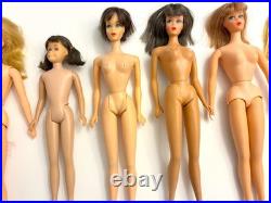 Vintage Nude Barbies and Barbie family members Lot from the 1960s and 1970s