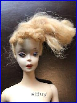 Vintage Number 3 Ponytail Barbie Blonde Brown Eye Shadow NO RETOUCHES 1960