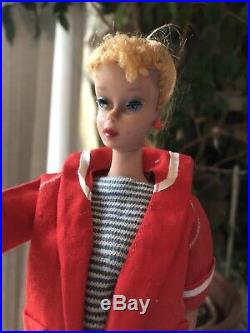 Vintage Number 4 Barbie, Heavy Body, Blonde Ponytail