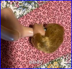 Vintage Original 1958 Blonde Bubble Cut Midge Barbie Doll With Blue Eyes Japan