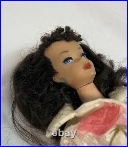 Vintage Original 1960 Barbie Doll #4 850 Brunette With Box Plus Accessories Japan