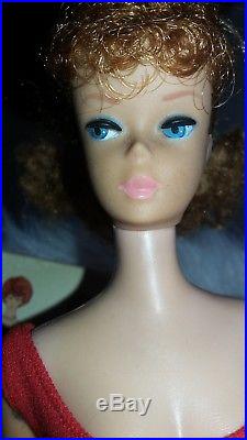 Vintage Original 1962 1960s Barbie Doll Ponytail Bubblecut In Nr Mint Box Japan