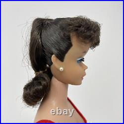 Vintage Original 1962 No. 850 Box Brunette Ponytail Mattel Doll Barbie