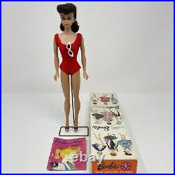 Vintage Original 1962 No. 850 Box Brunette Ponytail Mattel Doll Barbie