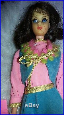 Vintage Original 1966 1960s Barbie Doll In 60s Outfit Made In Japan Ex Cond