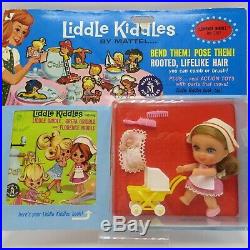 Vintage Original Liddle Kiddles 3 Doll Nurse Florence Niddle 3507 Mattel 1966